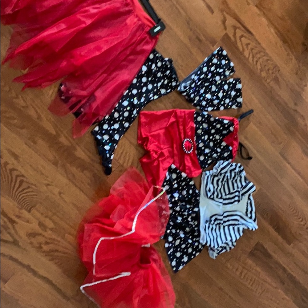 Girls multi piece dance costume